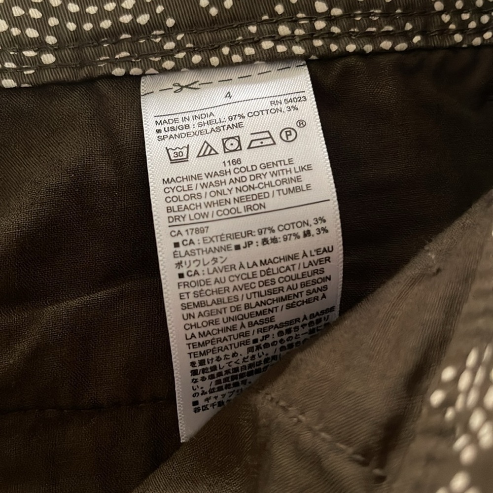 Banana Republic Boho Chino Shorts Size 4 - Picture 4 of 5